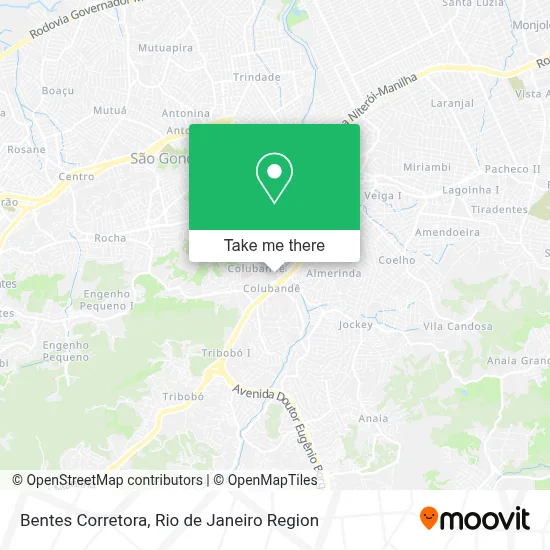 Bentes Corretora map