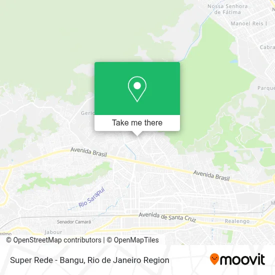 Super Rede - Bangu map