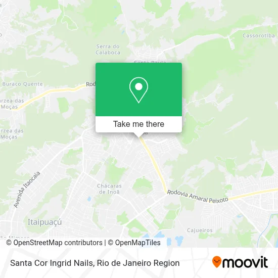 Santa Cor Ingrid Nails map