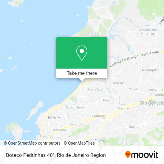 Boteco Pedrinhas 40° map