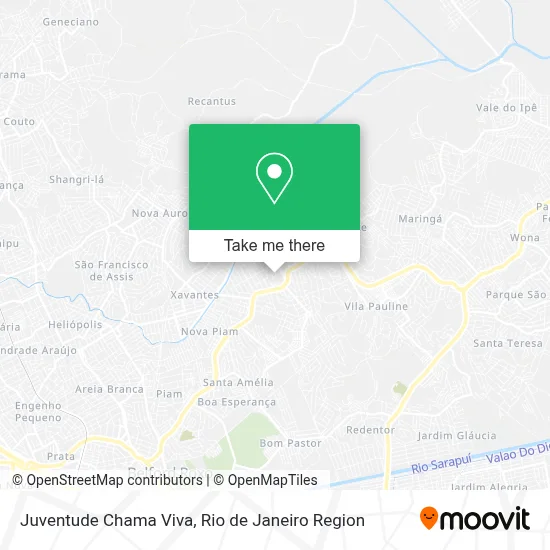 Juventude Chama Viva map