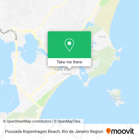 Pousada Kopenhagen Beach map