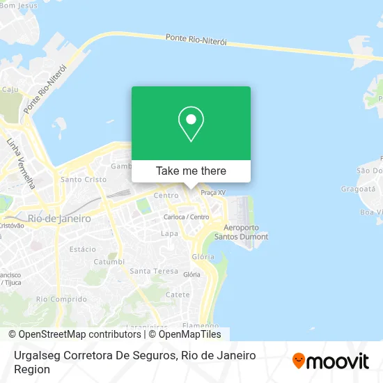 Urgalseg Corretora De Seguros map
