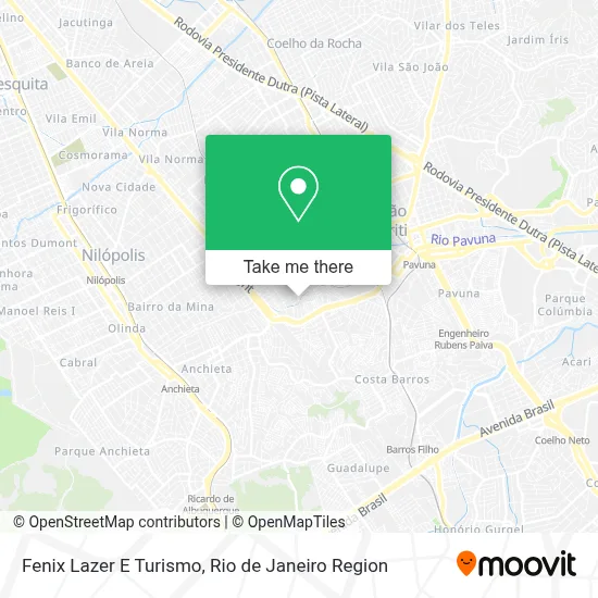 Fenix Lazer E Turismo map