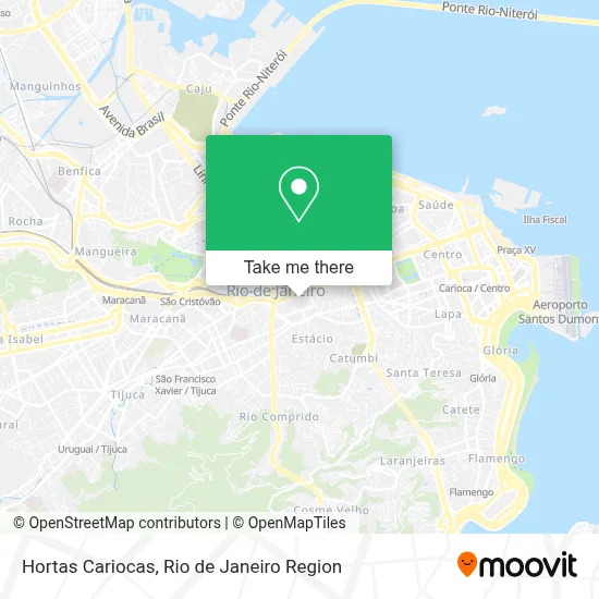 Hortas Cariocas map