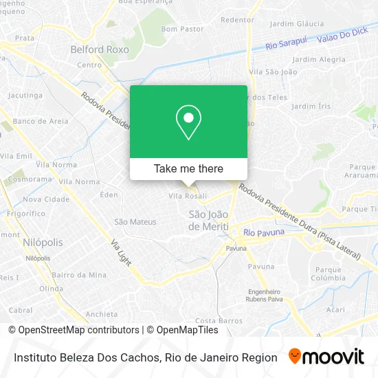 Instituto Beleza Dos Cachos map