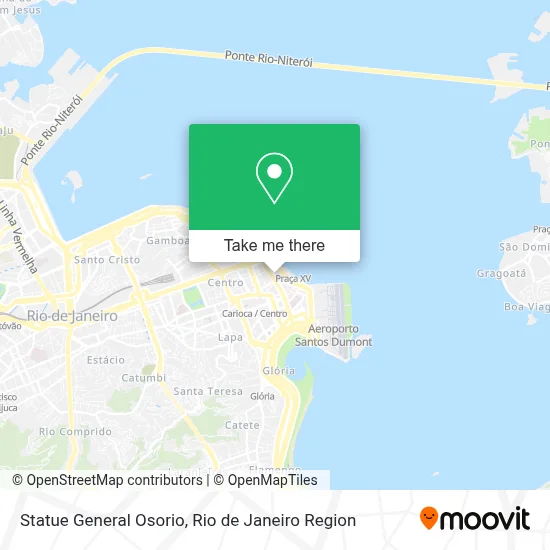 Statue General Osorio map