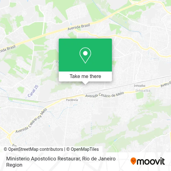 Ministerio Apostolico Restaurar map