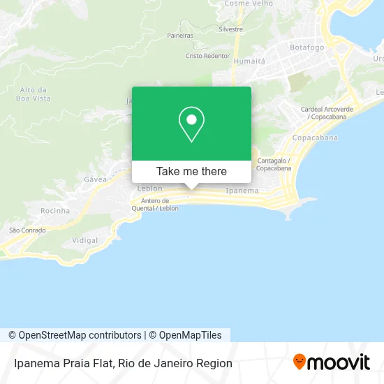 Ipanema Praia Flat map