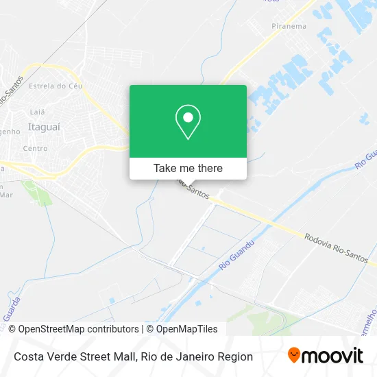 Costa Verde Street Mall map