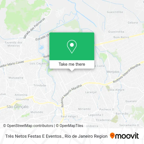 Três Netos Festas E Eventos. map