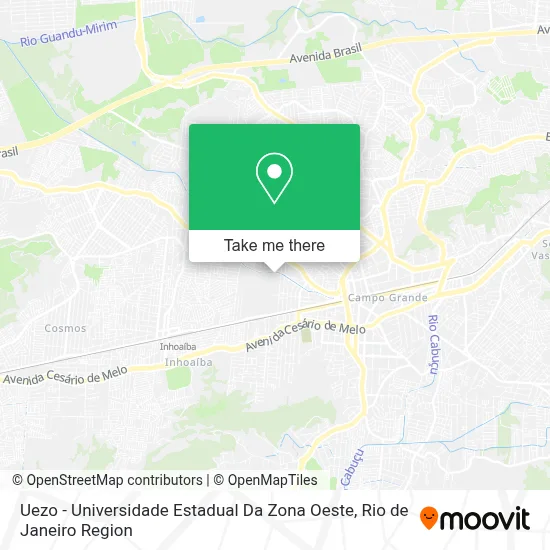 Uezo - Universidade Estadual Da Zona Oeste map