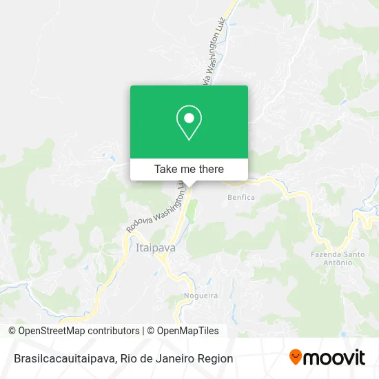 Brasilcacauitaipava map