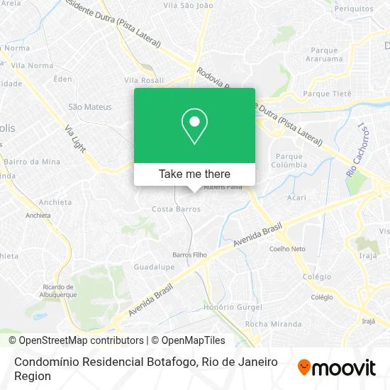 Condomínio Residencial Botafogo map