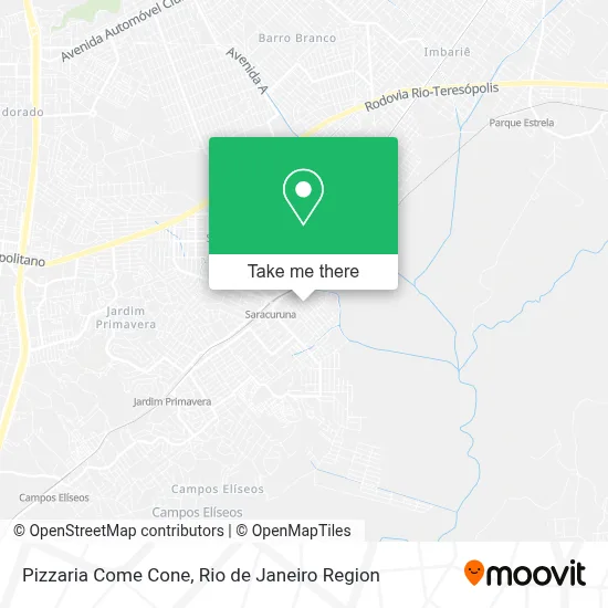 Pizzaria Come Cone map