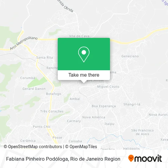 Fabiana Pinheiro Podóloga map
