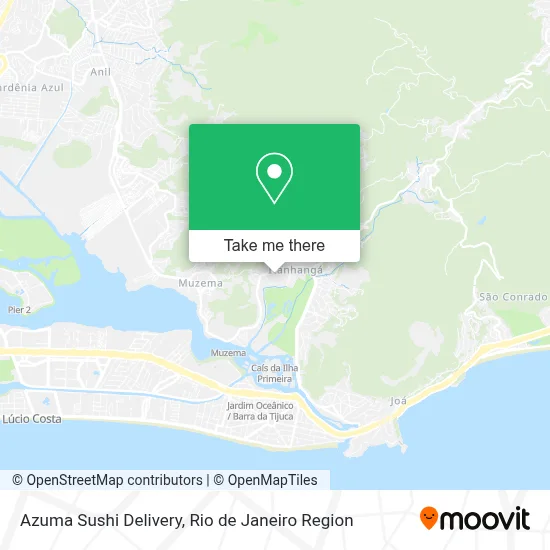 Azuma Sushi Delivery map