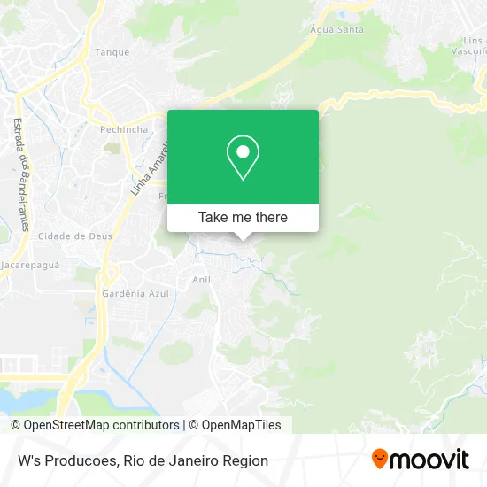 W's Producoes map