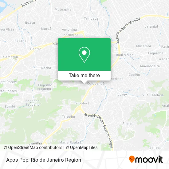 Aços Pop map