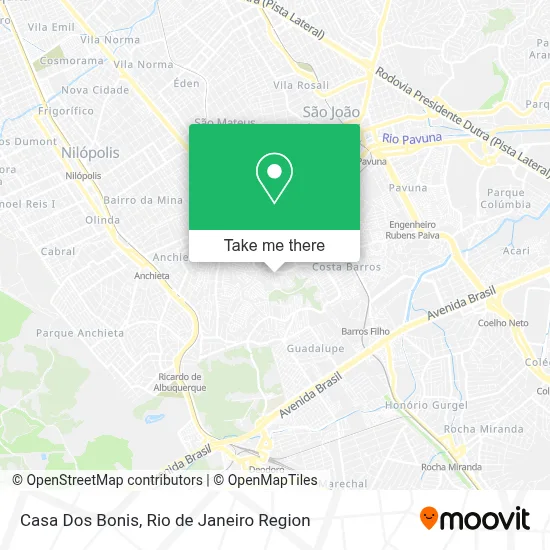 Casa Dos Bonis map