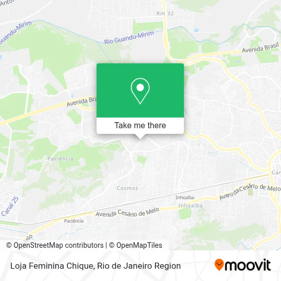 Loja Feminina Chique map