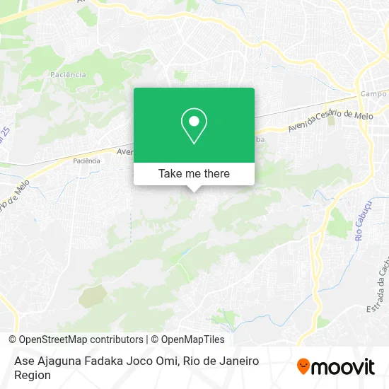 Ase Ajaguna Fadaka Joco Omi map
