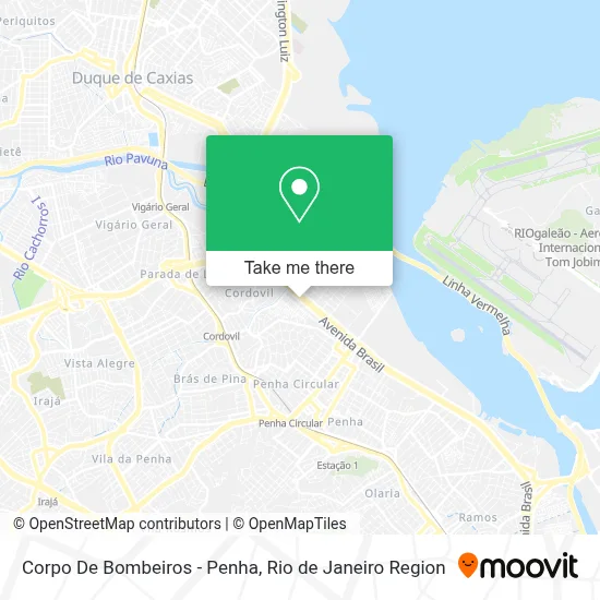 Corpo De Bombeiros - Penha map