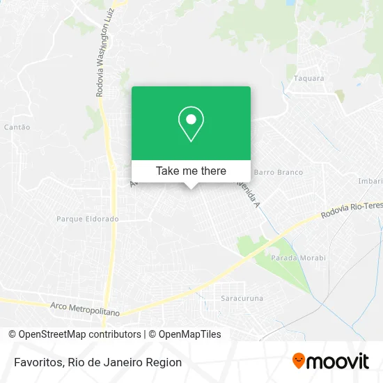 Favoritos map