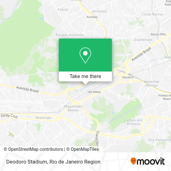 Deodoro Stadium map