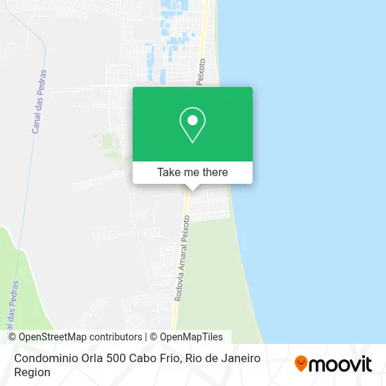Condominio Orla 500 Cabo Frio map