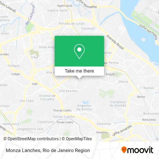 Monza Lanches map