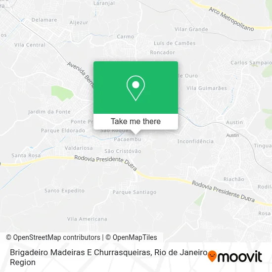 Brigadeiro Madeiras E Churrasqueiras map