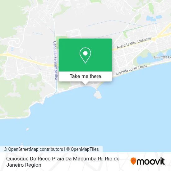 Quiosque Do Ricco Praia Da Macumba Rj map