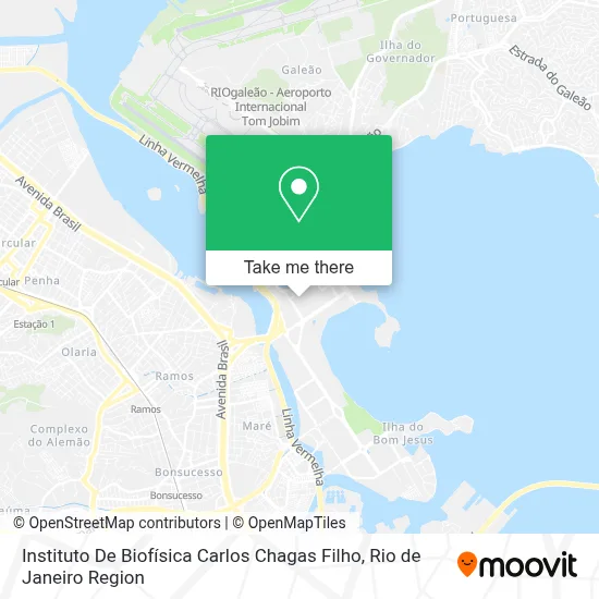 Instituto De Biofísica Carlos Chagas Filho map