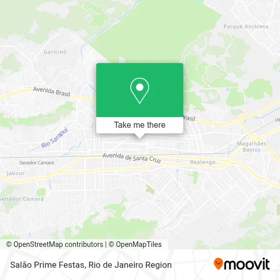 Salão Prime Festas map