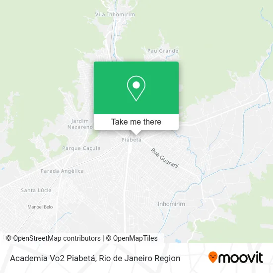 Academia Vo2 Piabetá map
