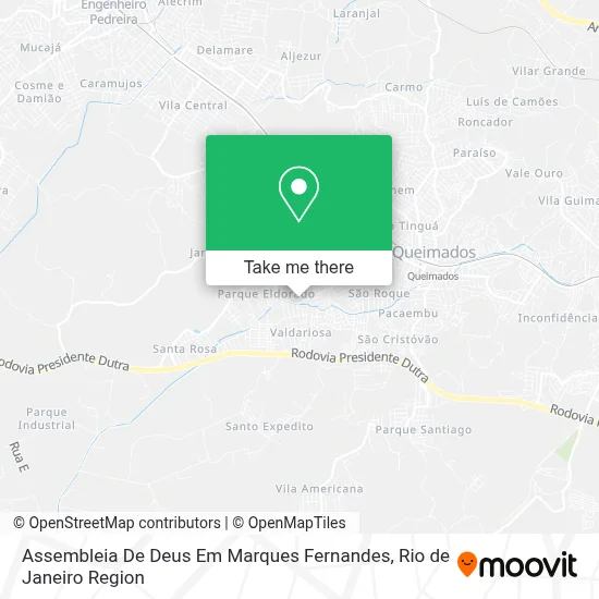 Assembleia De Deus Em Marques Fernandes map
