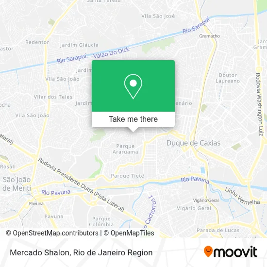 Mercado Shalon map