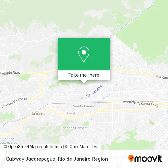Subway Jacarepagua map
