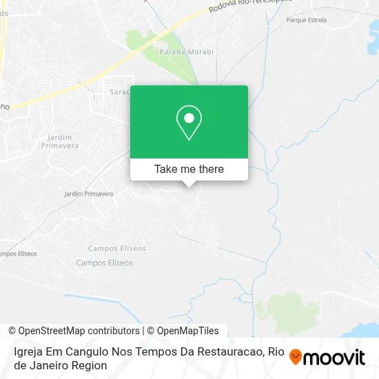 Igreja Em Cangulo Nos Tempos Da Restauracao map