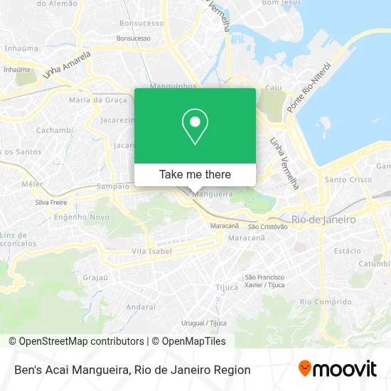 Ben's Acai Mangueira map