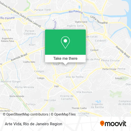 Arte Vida map
