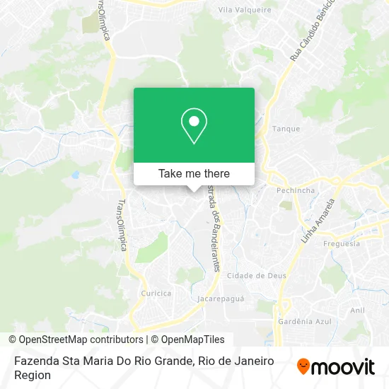 Fazenda Sta Maria Do Rio Grande map