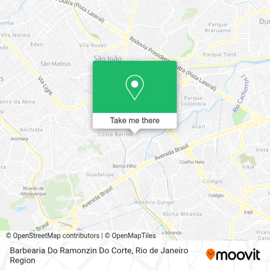 Barbearia Do Ramonzin Do Corte map