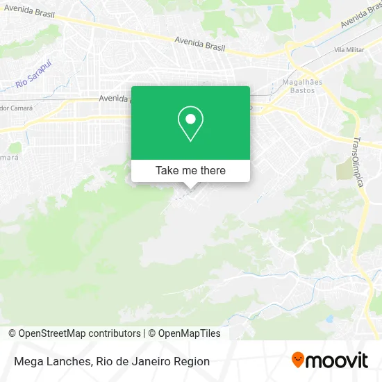 Mega Lanches map