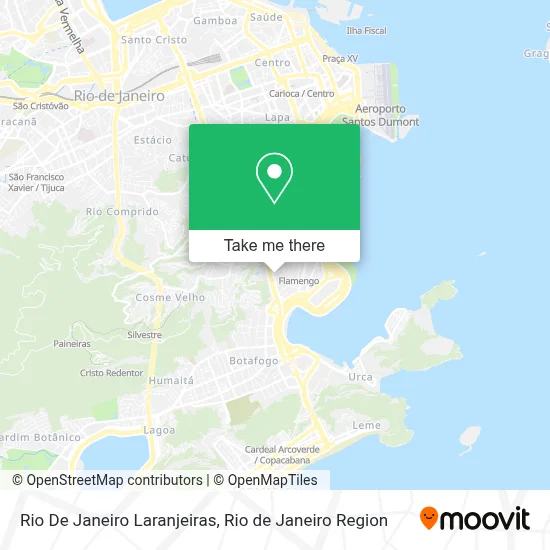 Rio De Janeiro   Laranjeiras map
