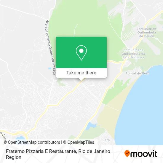 Fraterno Pizzaria E Restaurante map