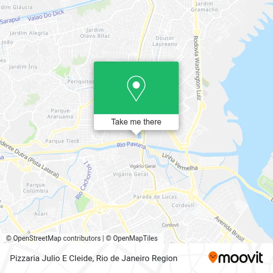Pizzaria Julio E Cleide map