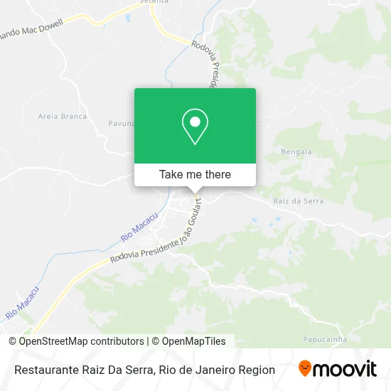 Restaurante Raiz Da Serra map