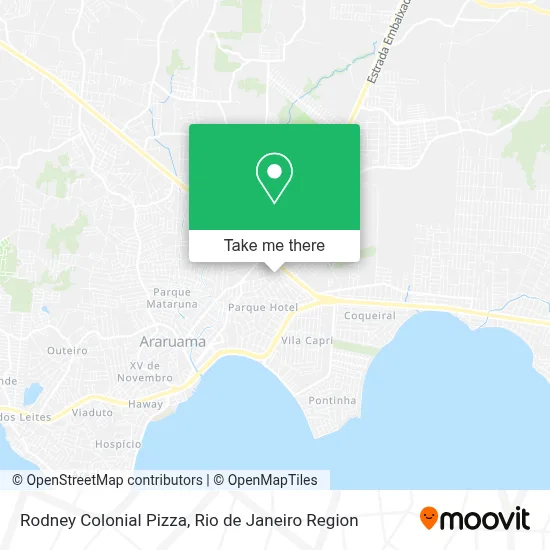 Rodney Colonial Pizza map